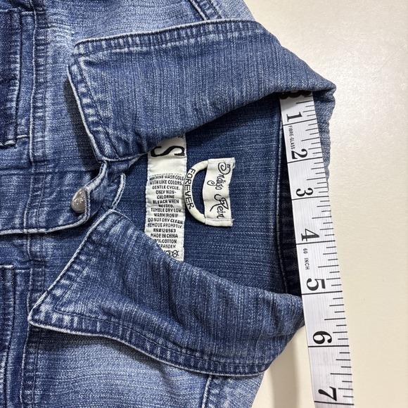 Indigo Rein Forever Jean Jacket Women's Sz S Blue Denim Trucker Y2K Inspired - Picture 6 of 11